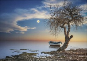 Flizelina Dekoratív Fotótapéta Hálószobába Csendes tájkép 312x219 Ragasztó