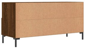 barna tölgy színű szerelt fa TV-szekrény 102 x 36 x 50 cm