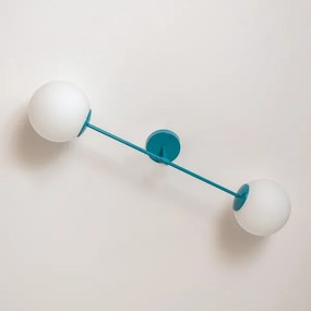 Felületre szerelhető csillár MOON 2xE27/15W/230V türkiz