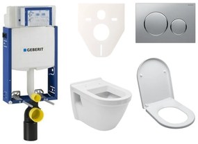 Kedvező árú Geberit falra szerelhető WC készlet + VitrA Integra WC inkl. ülések SIKOGE2V42