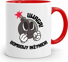 Mérnöknek Piros Ajándék Bögre fényképes nyomtatással