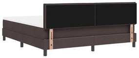 Boxspring Ágy Matraccal Sötétbarna 180x200 cm Szövet