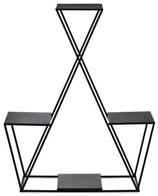 Virágállvány 95x78 cm fekete