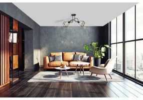 Felületre szerelhető csillár KARO 2xE27/15W/230V fekete