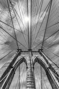 Fotográfia NEW YORK CITY Brooklyn Bridge in Detail, Melanie Viola