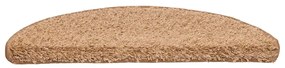 20 db bézs félkör alakú lépcsőszőnyeg 56 x 17 x 3 cm