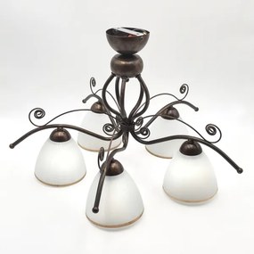 Brilagi - LED Felületre szerelhető csillár ANTICO 5xE27/60W/230V bronz patina