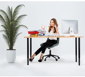 Forgószék állítható magassággal, zöld kárpittal. KA-V3120 GRN3