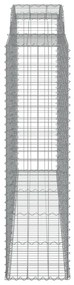 3 db íves horganyzott vas gabion kosár 300x50x180/200 cm