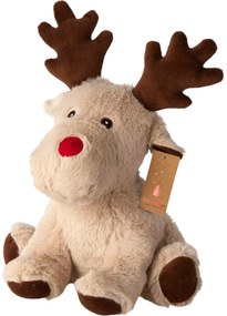 Rénszarvas ajtóütköző bézs, 26 cm