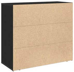 Fekete tölgy büfé 80x33x70 cm Mérnöki fa
