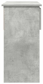 betonszürke konzolasztal fiókokkal 85,5x38,5x74,5 cm