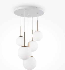 Maytoni modern függeszték basic form fehér arany mymod321pl-05g