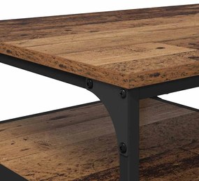 vidaXL Dohányzóasztal Öreg fa 90 x 49 x 40 cm Faanyag