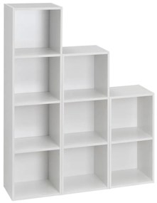 Fehér könyvespolc 30x106x24 cm Cube – Casa Selección