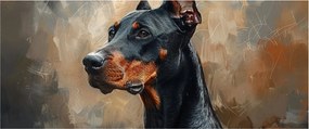Kép - Dobrman portréja (120x50 cm)