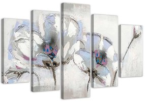 Gario Vászonkép Festett virágok - 5 részes Méret: 100 x 70 cm