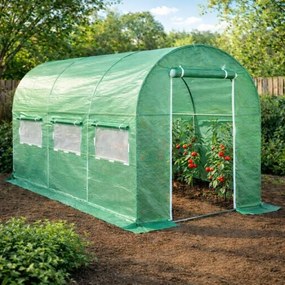 Home &amp; Garden Fóliasátor 200 x 350 cm (7 m2) zöld