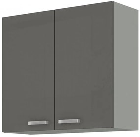 Felső konyhaszekrény Gonir 80 G 72 2F (szürke + szürke). 1032712