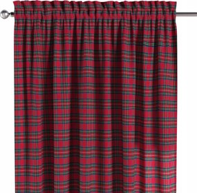 Dekoria Csatornafüggöny frufruval 1 db 130x245cm piros árnyalatok