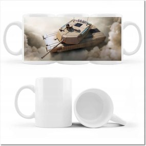 Nyomott mintás bögre Nehéz katonai tank