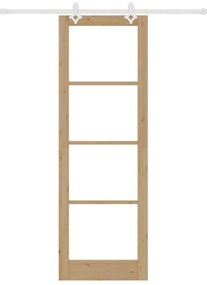 Csúszóajtó Barna 78 x 232 cm Fa és fém