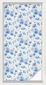 Tejfólia Ablaküveghez Öntapadós Adatvédelem Virágok akvarell 50x100