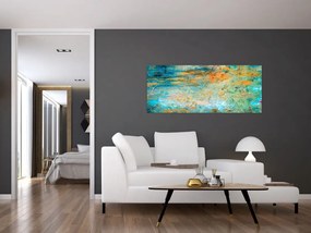 A kék absztrakció képe (120x50 cm)