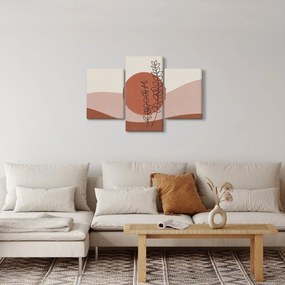 Kép - Boho levelek N⁰1 (90x60 cm)