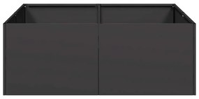 ültetvény fekete 80x80x30 cm acél