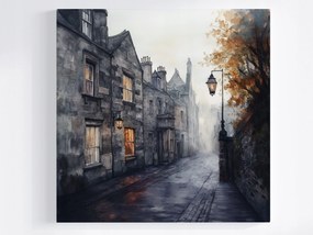 Vászonkép Canvas Város Skócia Edinburgh Este Alkonyat 80x80
