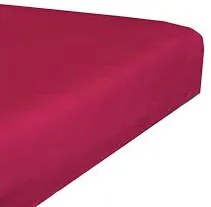 Sötét rózsaszín Jersey lepedő TiaHome - 90x200cm