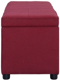bordó poliészter pad tárolórekesszel 116 cm