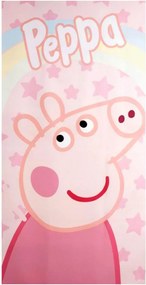 Peppa malac Stars fürdőlepedő, strand törölköző 70x140cm (Fast Dry)