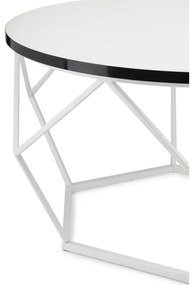 Kávésasztal DIAMOND 40x70 cm fekete/fehér