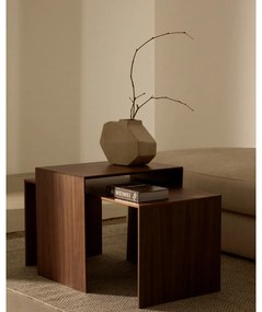 Tárolóasztal diófa dekorral 40x55 cm Litto – Kave Home