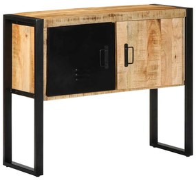 Konzolszekrény 90x35x75 cm Tömör durva fa mangó