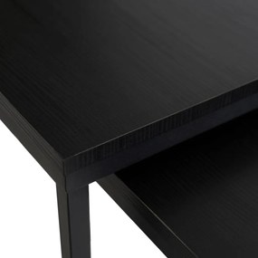 Dohányzóasztal szett. TEVET Fekete színben.