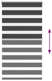 zebrafüggönnyel fekete szövetszélesség 65,9 cm poliészter