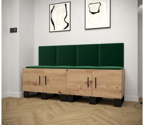 Előszobabútor Amanda 20 (artisan tölgy + zöld). 1086034