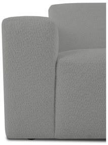 Szürke buklé sarokkanapé (U alakú) Roxy – Scandic