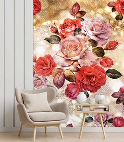 Gario Fotótapéta Virágzó rózsák Anyag: Vlies, Méret: 150 x 210 cm