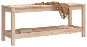 tömör fenyőfa kerti pad 108x35x45 cm