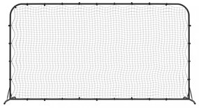 Fekete HDPE foci-visszapattanó háló 366 x 90 x 183 cm