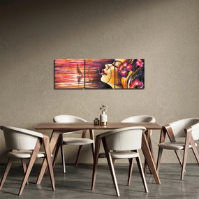 Kép - Nyári emlékek (órával) (90x30 cm)