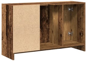 Mosdó szekrény Időzített fa 90x29x55 cm Szerelt fa