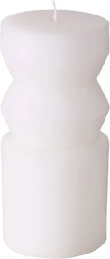 Paraffin Dekorációs Gyertya fehér 14 x 6,5 cm