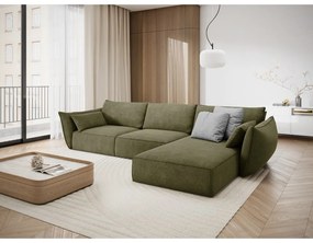 Zöld sarokkanapé (jobb oldali) Vanda – Mazzini Sofas