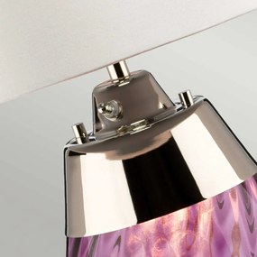 Elstead Lighting LENA SMALL LENA-TL-S-PLUM-OWSS Asztali lámpa 1X7W/GU10+1x60W/E27