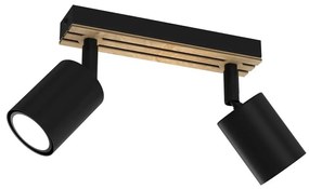 Spotlámpa TERRA 2xGU10/8W/230V fekete/tölgy